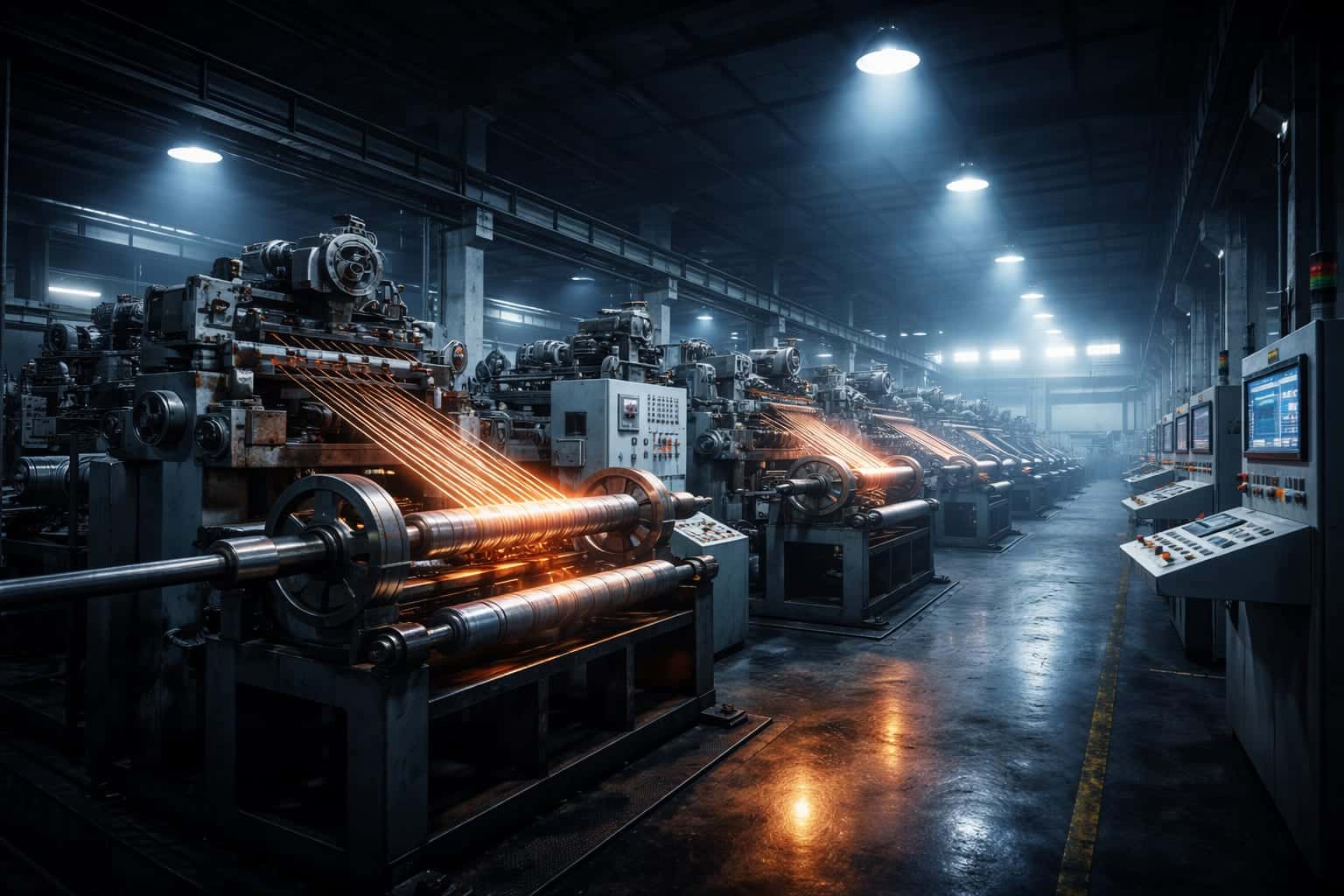 UL and CSA certified wire and cable production lines at Shanghai Unicorn Cable's manufacturing facility