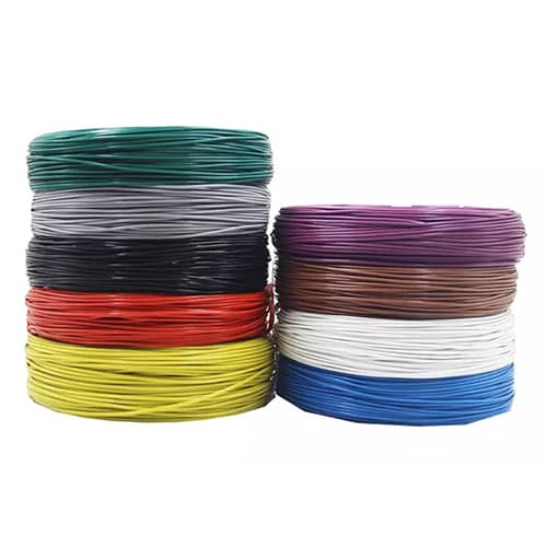 High temperature specialty wire reels including PTFE, silicone, and fiberglass insulated constructions