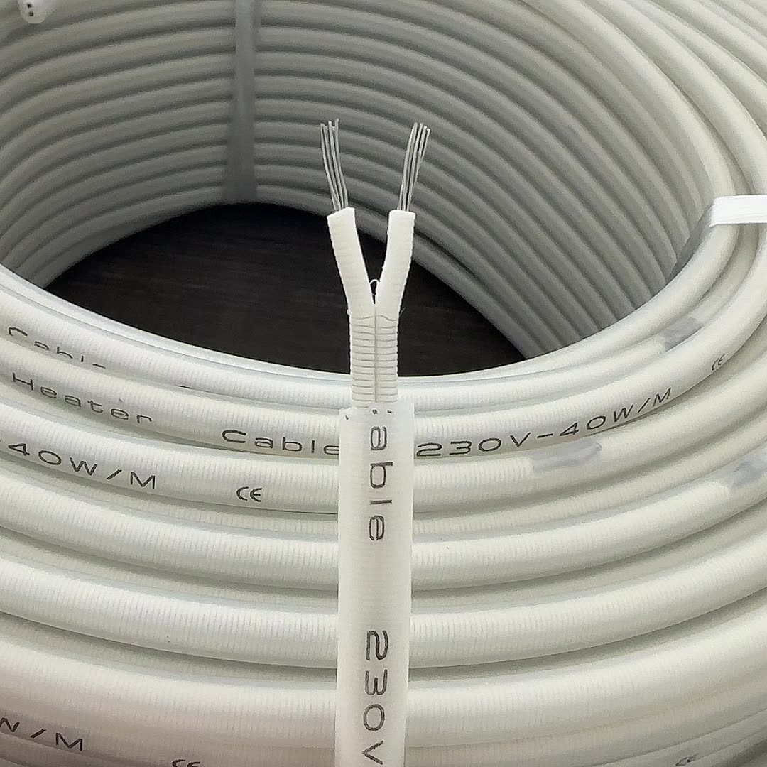 Silicone Rubber Parallel Constant Wattage Heating Cable 15W/m